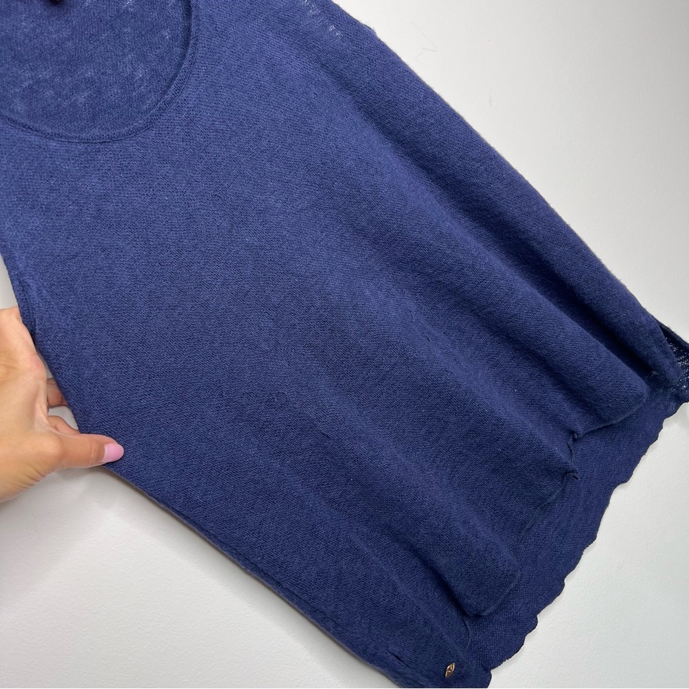 Lilly Pulitzer Blue Rayon Sleeveless Crewneck‎ Top A22 - Picture 2 of 5